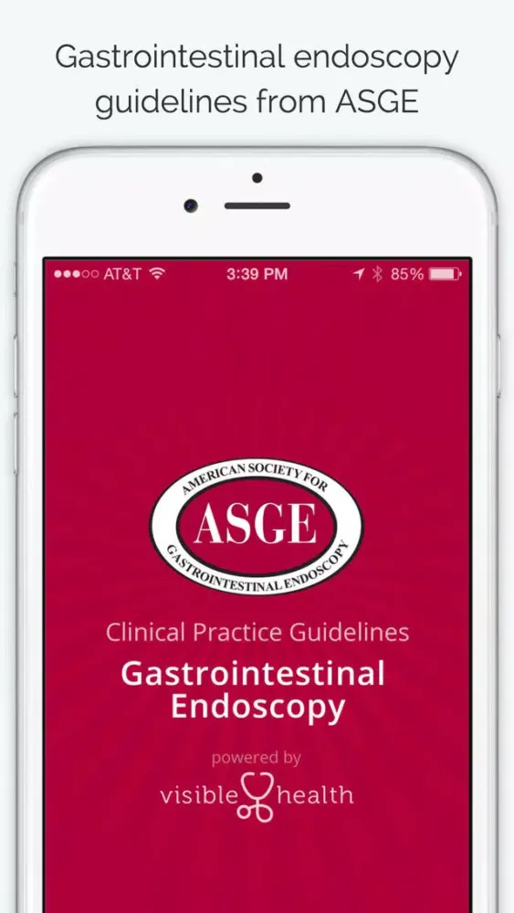Ảnh chụp màn hình của ASGE Clinical Guidelines