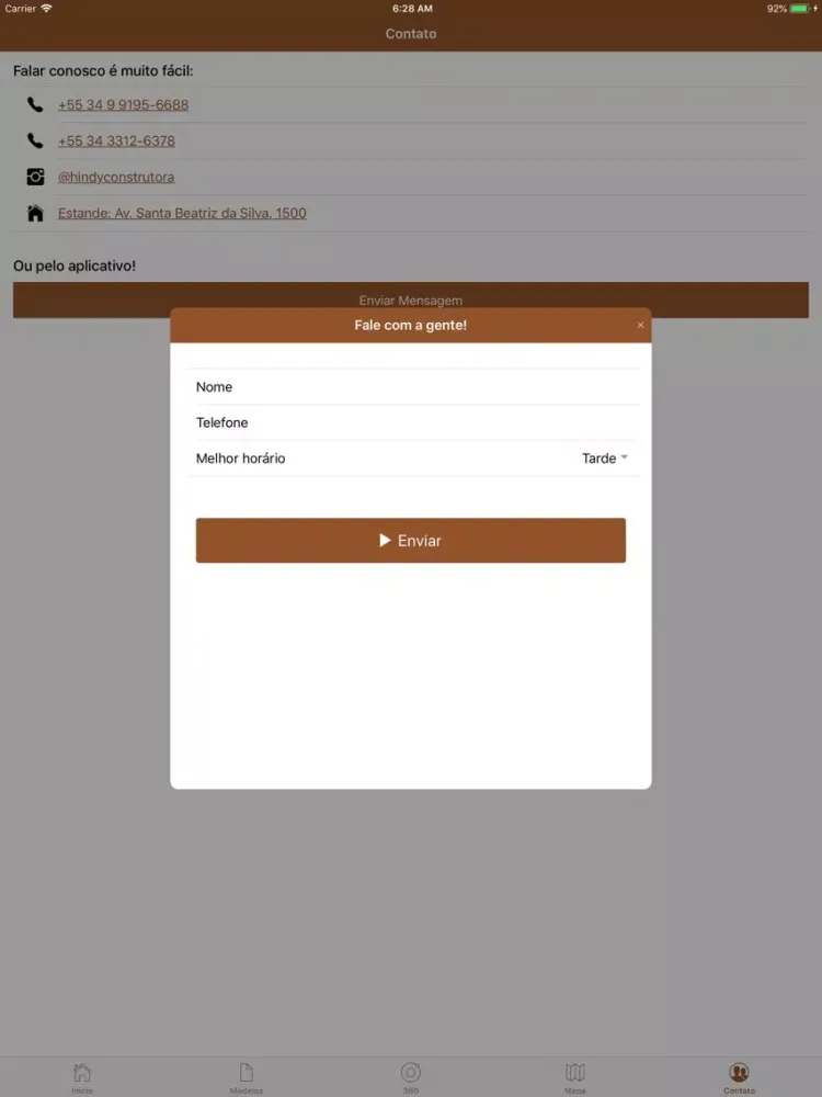 Ảnh chụp màn hình của Bellagio iPad 