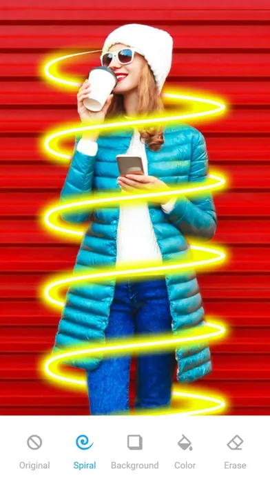 Tangkapan skrin Drip Art And Neon Photo Effect