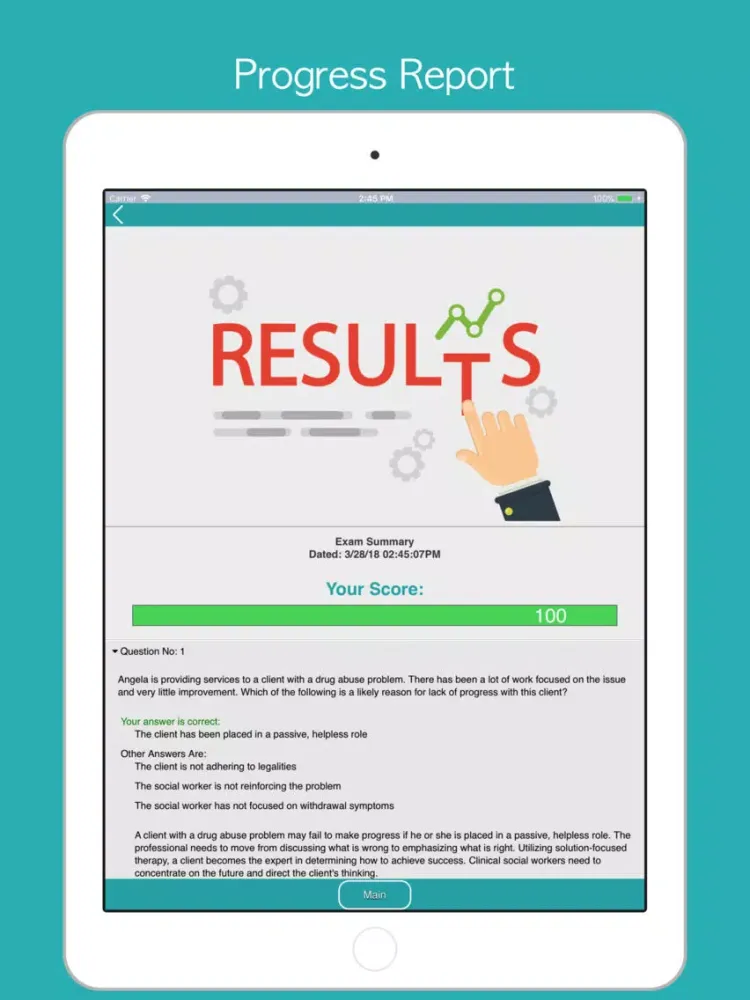 Скриншоты ASWB-M (MSW) Test Prep 2018 iPad 