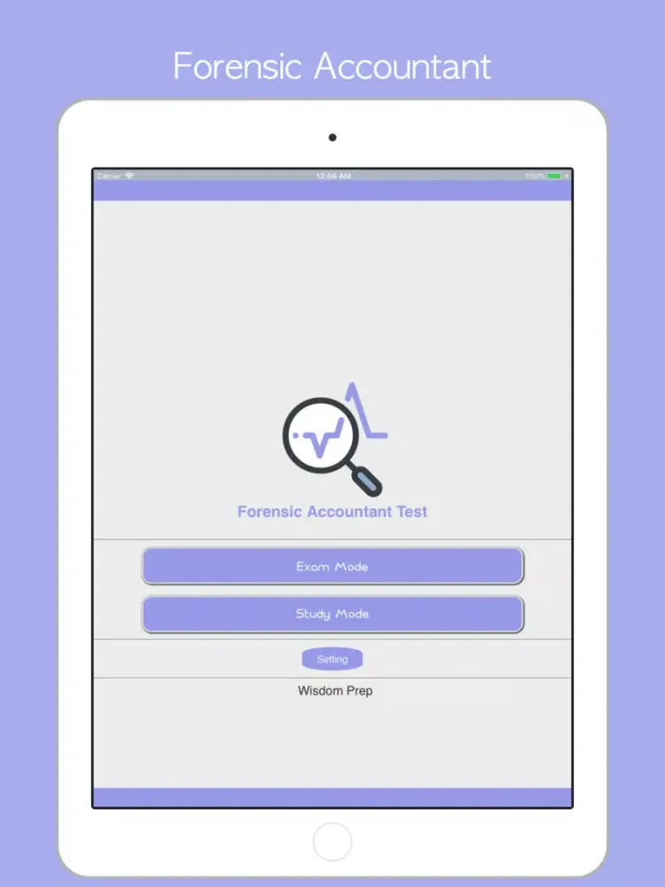 Forensic Accountant Prep 2018 iPad Screenshots