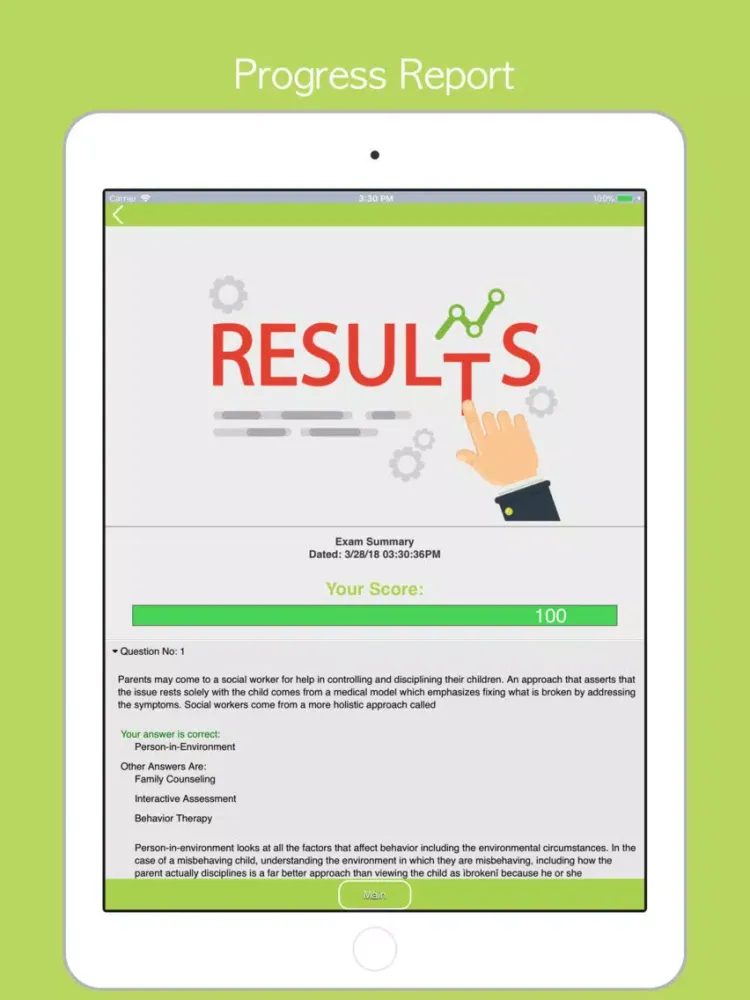 Capturas de tela do FSOT Test Prep - 2018 iPad 