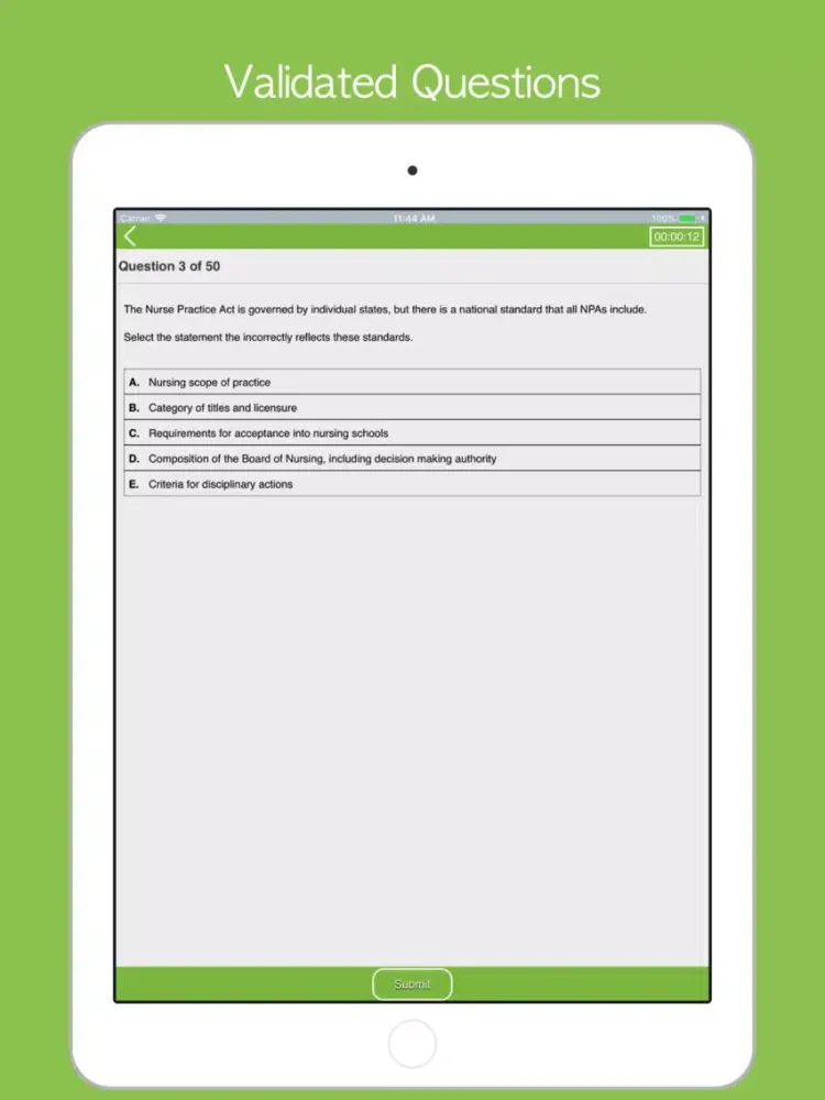 Capturas de pantalla de Certified Managed Care Nurse. iPad 