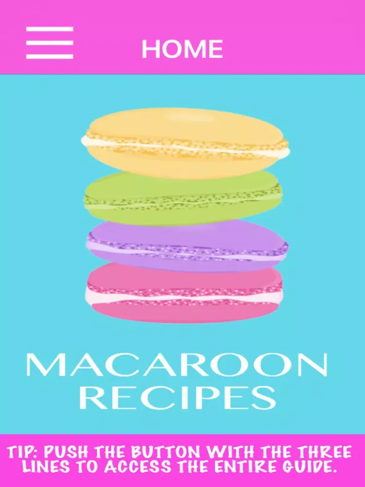 Capturas de tela do Macaroon Recipes iPad 