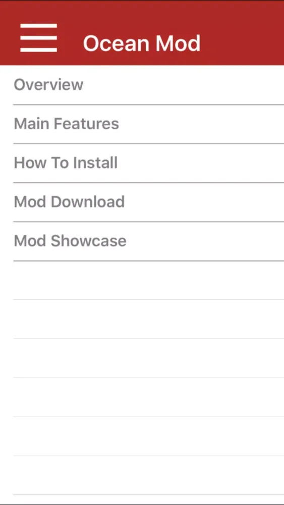Ocean Mod For Minecraft PC Pocket Guide Edition应用截图