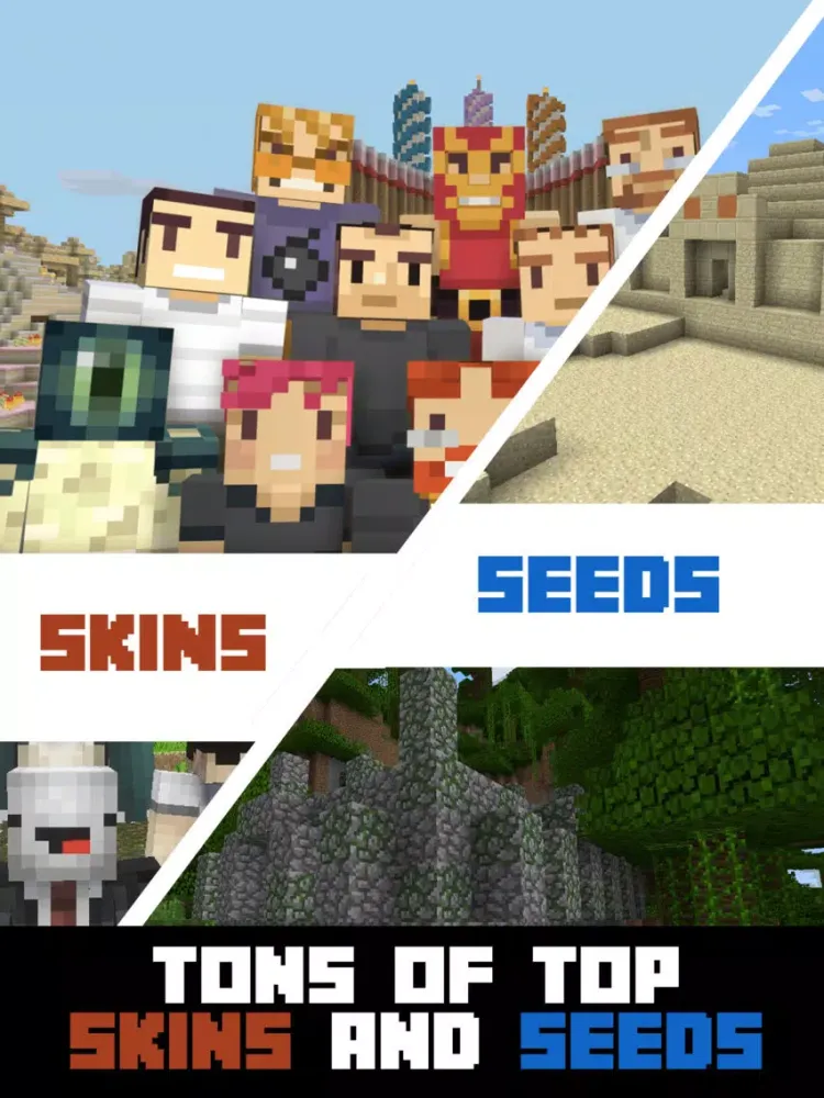 تصاویر Seeds & Skins For Minecraft Pocket Edition iPad 