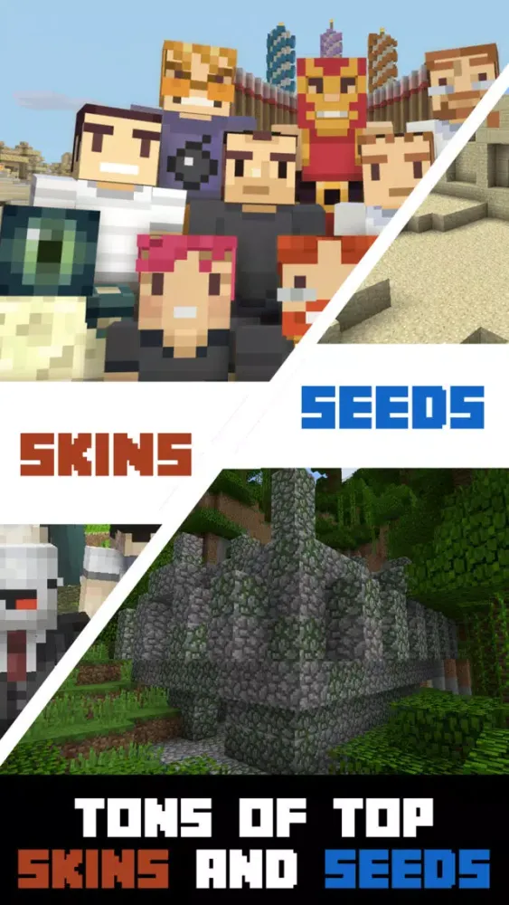 تصاویر Seeds & Skins For Minecraft Pocket Edition