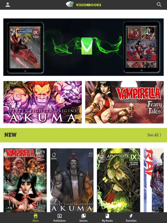 Visionbooks Comics iPad  スクリーンショット