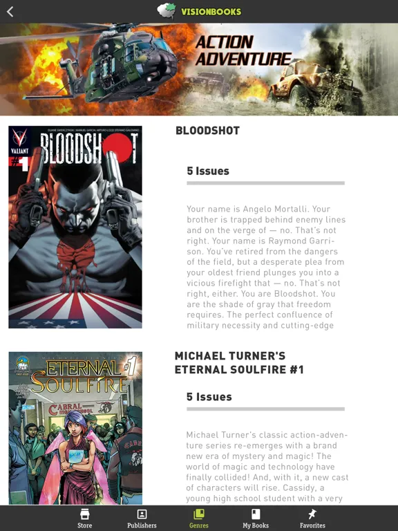 Visionbooks Comics iPad  スクリーンショット