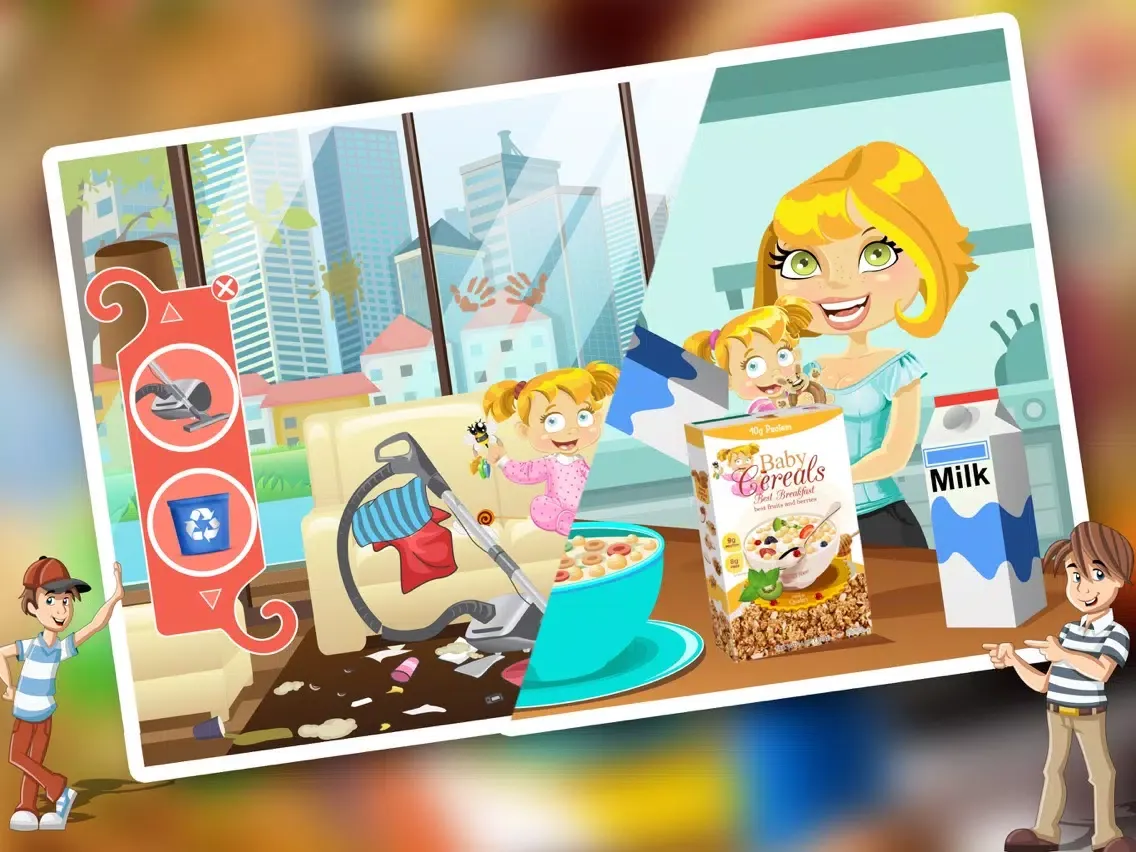 ภาพหน้าจอของ Baby Sitter Nanny Care & Play - Help the au pair in babysitting mommy's little baby girl iPad 