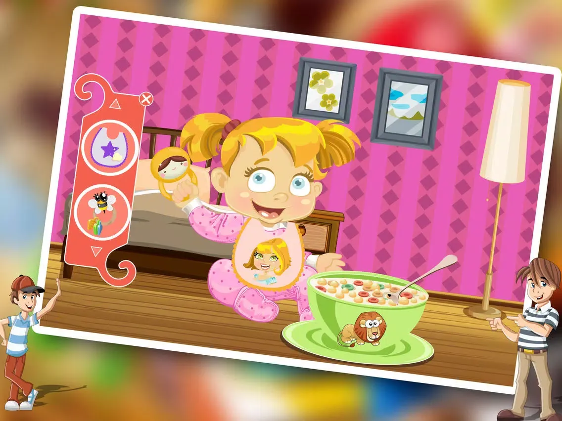 ภาพหน้าจอของ Baby Sitter Nanny Care & Play - Help the au pair in babysitting mommy's little baby girl iPad 
