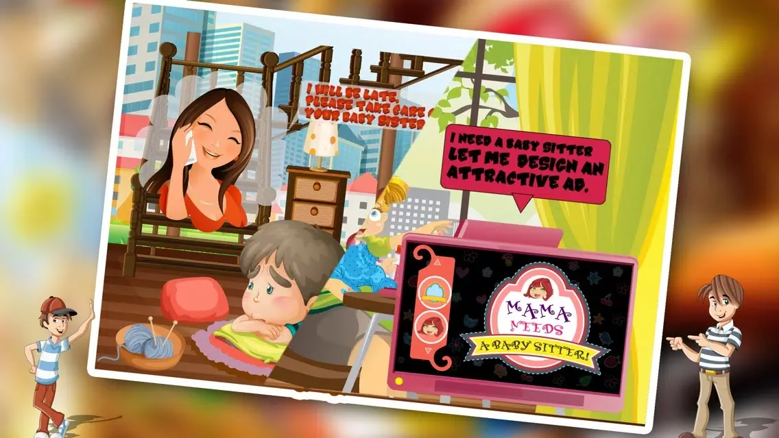ภาพหน้าจอของ Baby Sitter Nanny Care & Play - Help the au pair in babysitting mommy's little baby girl