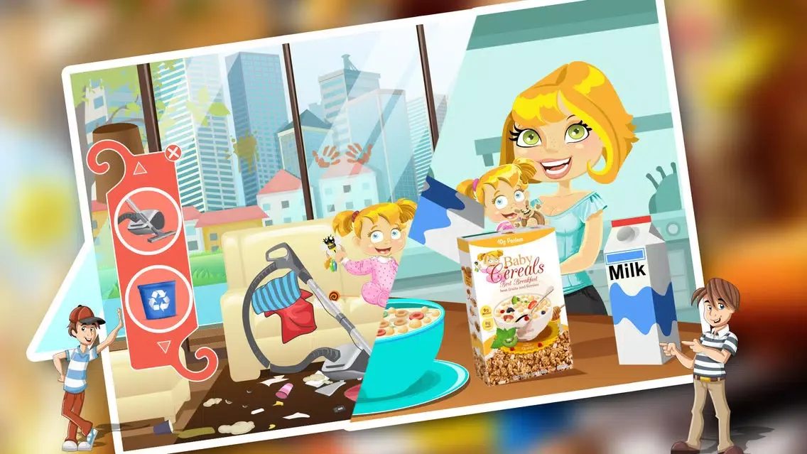 ภาพหน้าจอของ Baby Sitter Nanny Care & Play - Help the au pair in babysitting mommy's little baby girl