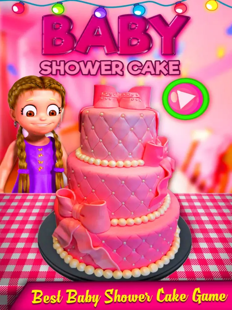 Baby Shower Party Cake Maker - Real Cake Designer iPad 应用截图