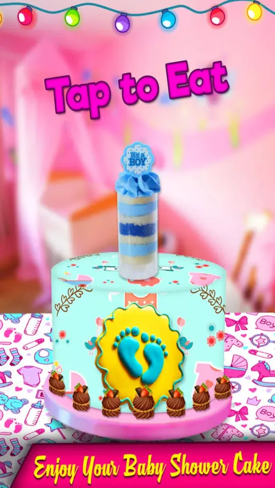 Baby Shower Party Cake Maker - Real Cake Designer应用截图