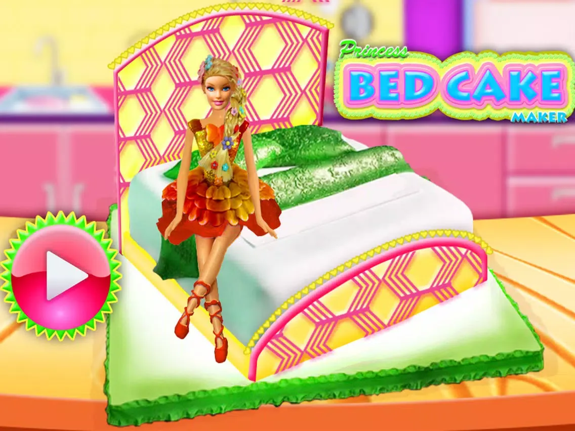Capturas de pantalla de DIY Doll Bed Cake Maker Game! Creative Bakery Chef iPad 