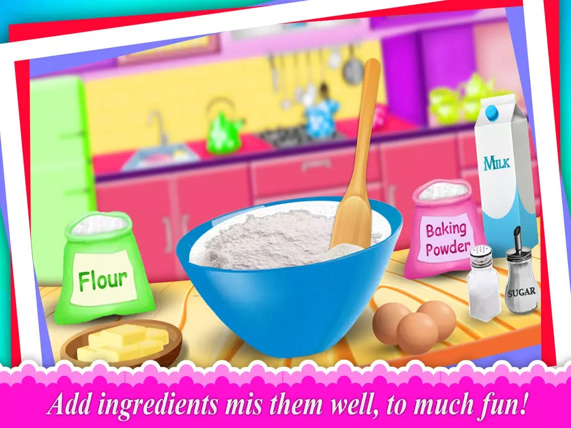 Capturas de pantalla de DIY Doll Bed Cake Maker Game! Creative Bakery Chef iPad 