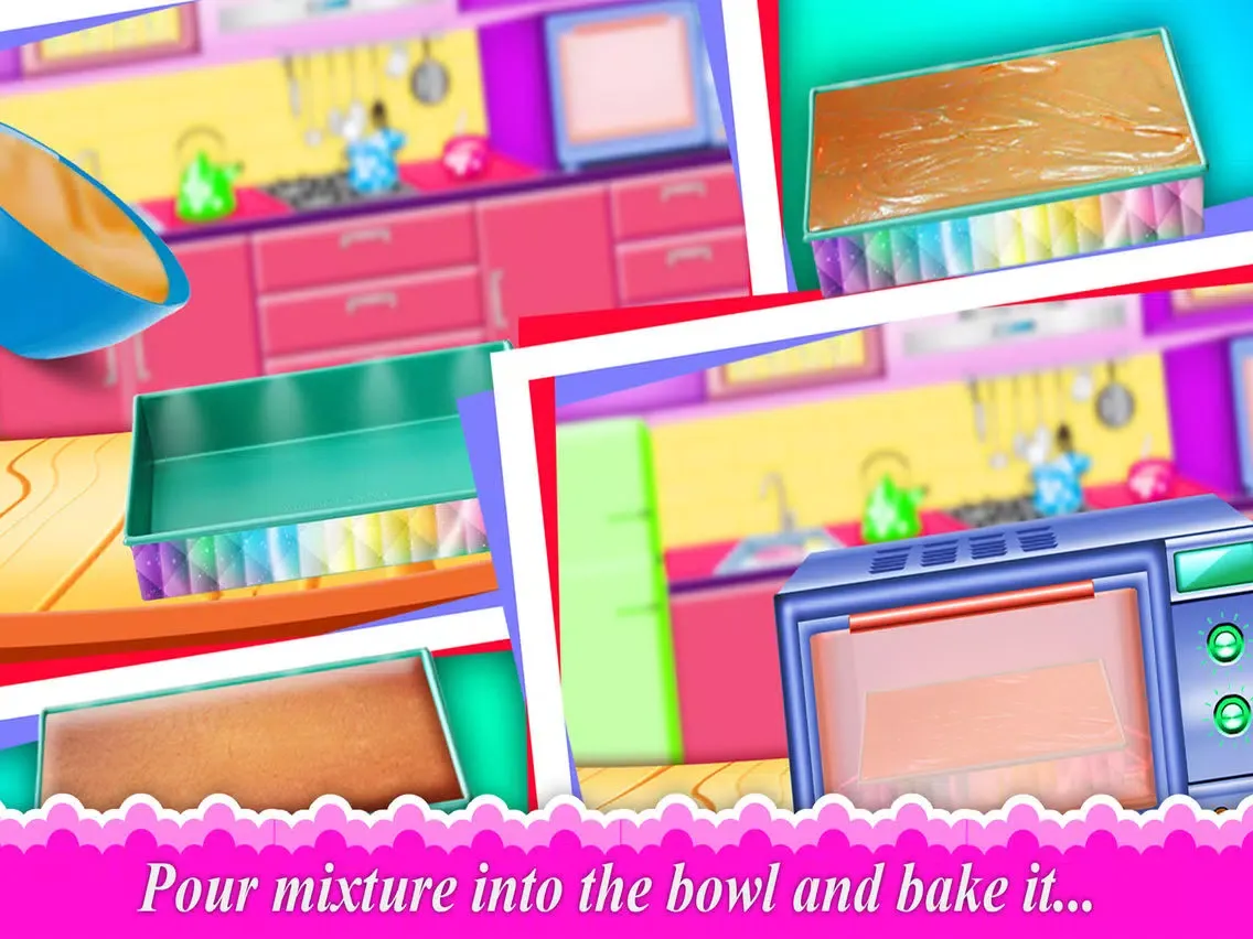 Capturas de pantalla de DIY Doll Bed Cake Maker Game! Creative Bakery Chef iPad 