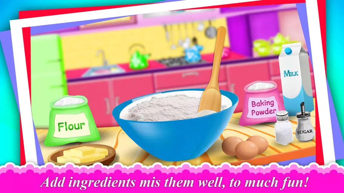 Capturas de pantalla de DIY Doll Bed Cake Maker Game! Creative Bakery Chef