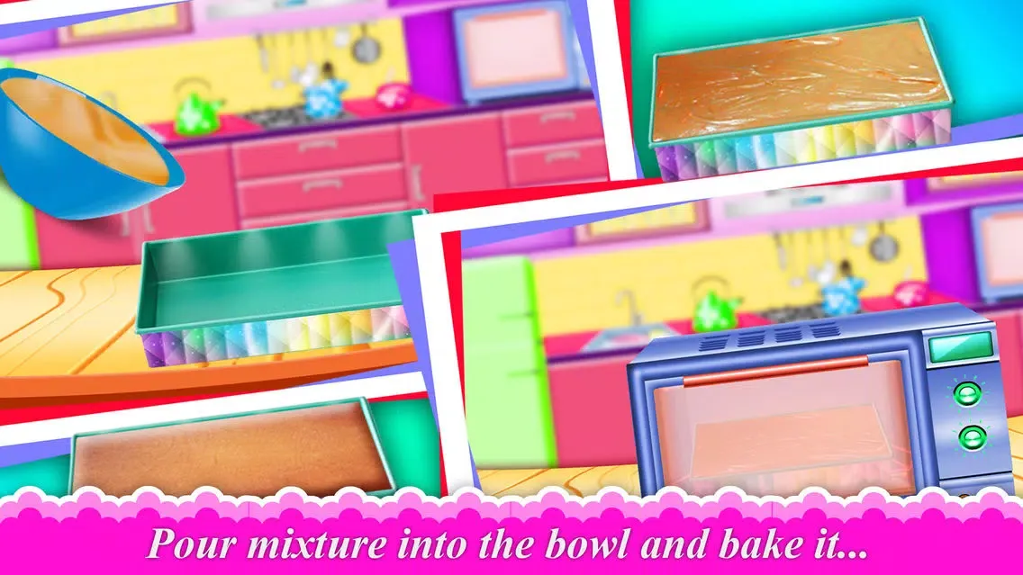 Capturas de pantalla de DIY Doll Bed Cake Maker Game! Creative Bakery Chef
