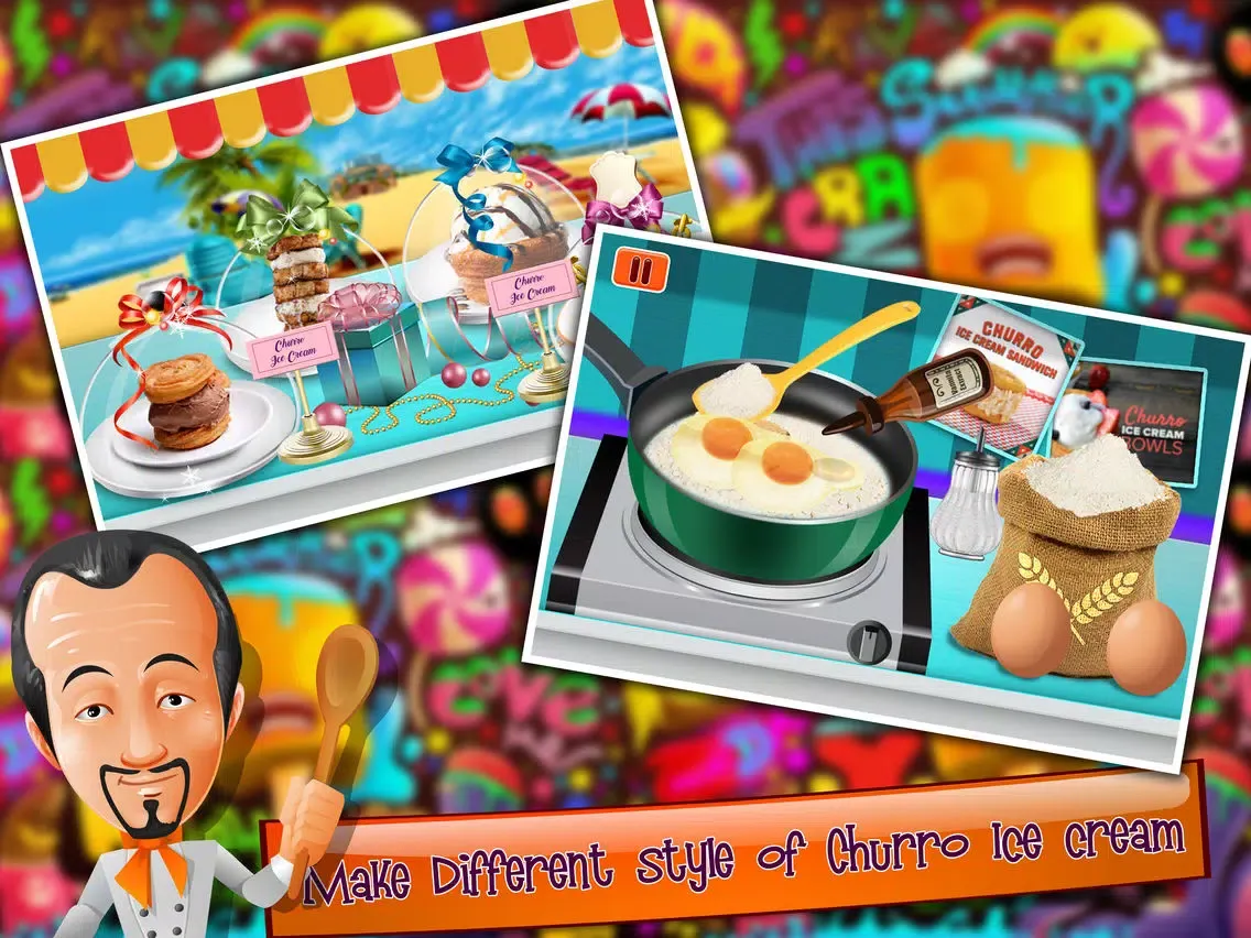Churro Ice cream Maker Pro - Icy Sweet Madness iPad  Ekran Görüntüleri