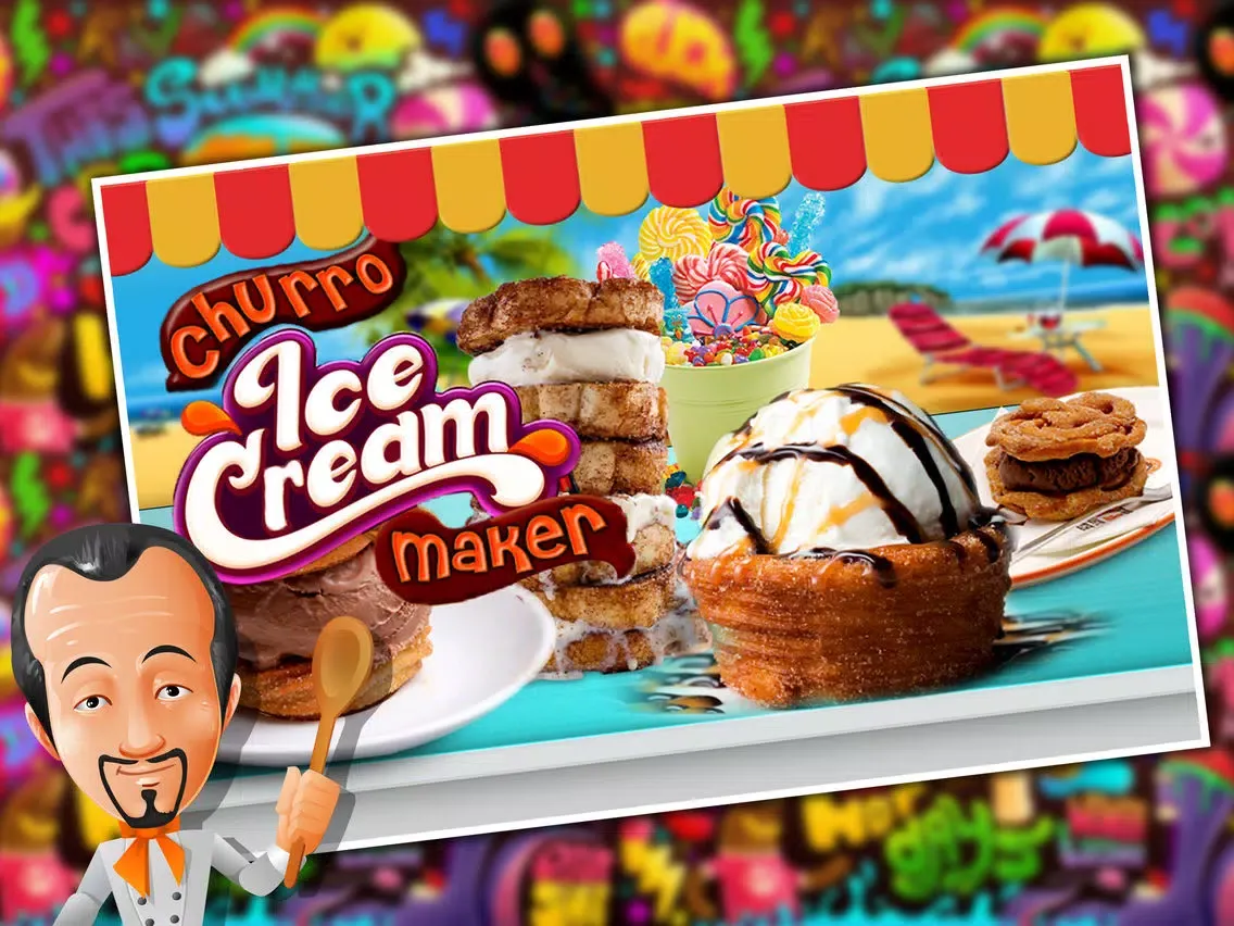 Churro Ice cream Maker Pro - Icy Sweet Madness iPad  Ekran Görüntüleri
