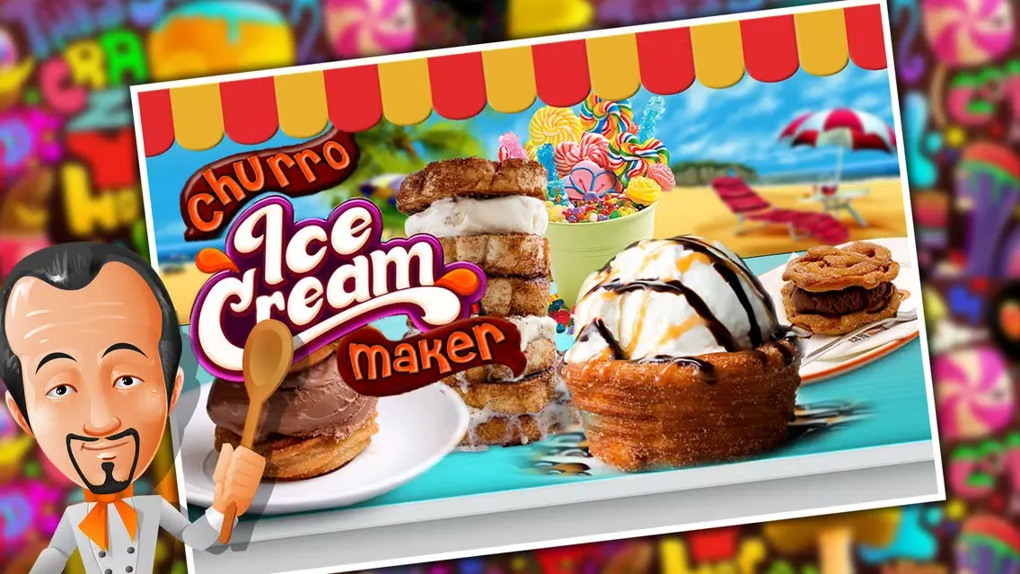 Churro Ice cream Maker Pro - Icy Sweet Madness Ekran Görüntüleri