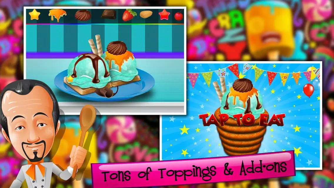 Churro Ice cream Maker Pro - Icy Sweet Madness Ekran Görüntüleri