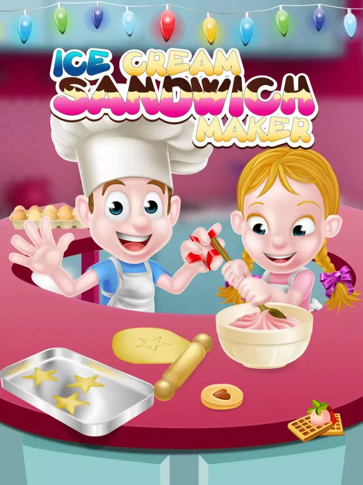 Captures d'écran de Frosty Ice Cream Sandwich Maker - Enjoy Cooking Ice Cream Sandwiches in Sweet Snack Lover Carnival iPad 
