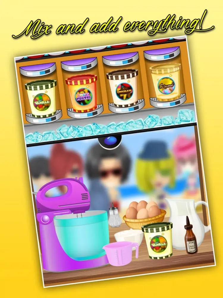 Capturas de pantalla de My Ice Cream Chef Cooking Game - Make Frozen Cone Scoops & Match Icecream Orders iPad 