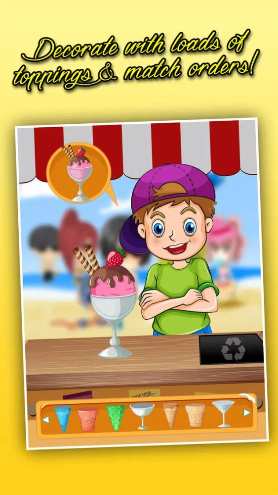Capturas de pantalla de My Ice Cream Chef Cooking Game - Make Frozen Cone Scoops & Match Icecream Orders