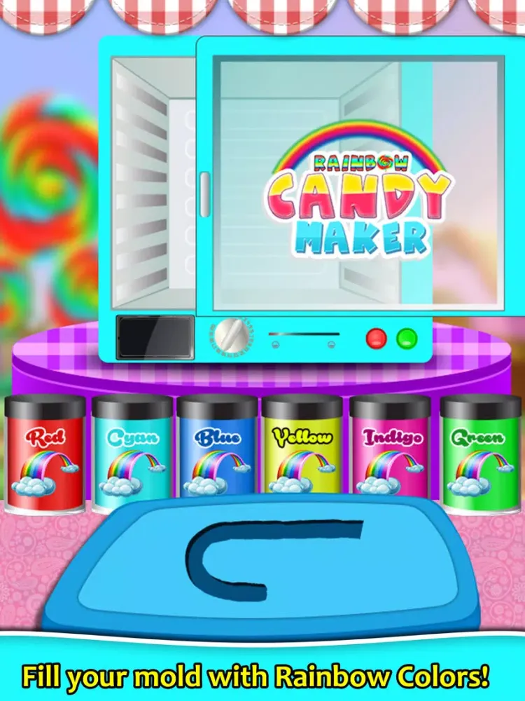 Colorful Candies Shop - Make Rainbow Sweets iPad 应用截图