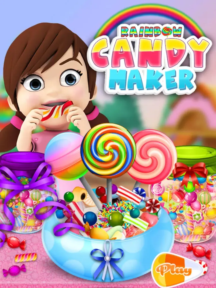 Colorful Candies Shop - Make Rainbow Sweets iPad 应用截图
