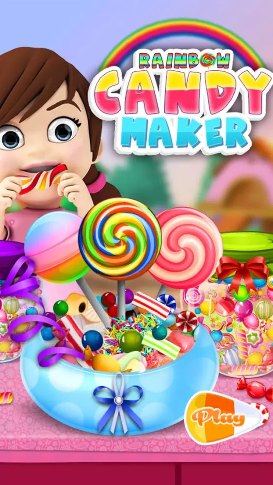 Colorful Candies Shop - Make Rainbow Sweets应用截图