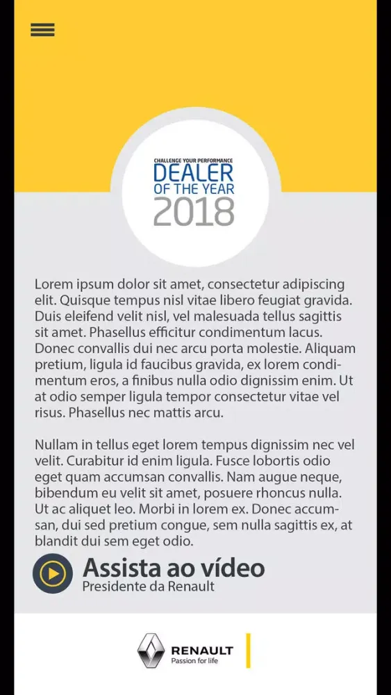 تصاویر Campanha Renault DOTY 2018