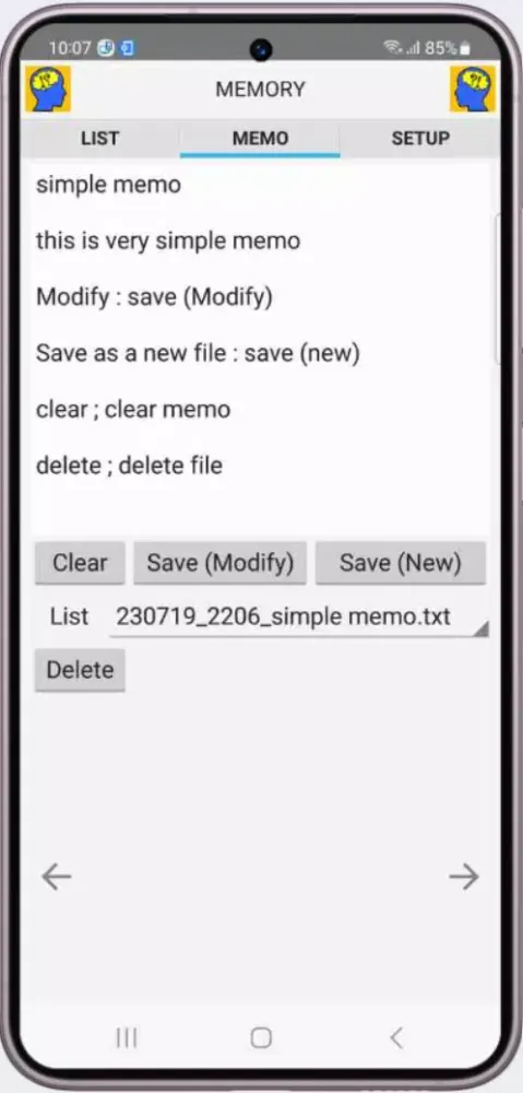 Memory Ekran Görüntüleri