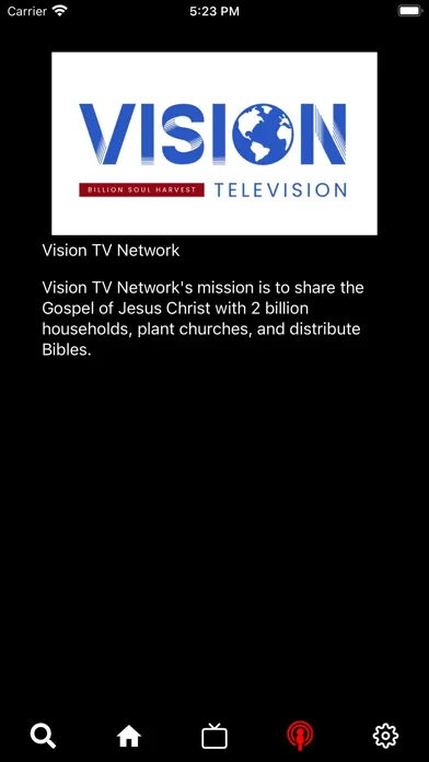 Capturas de pantalla de Vision Television Network