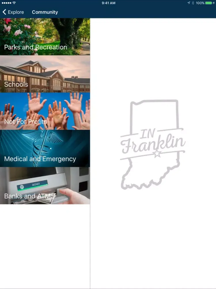 IN Franklin iPad  Screenshots