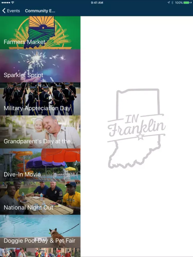 IN Franklin iPad  Screenshots