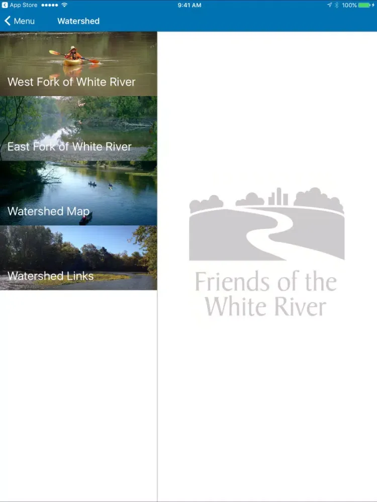 Скриншоты White River Guide, Indiana iPad 