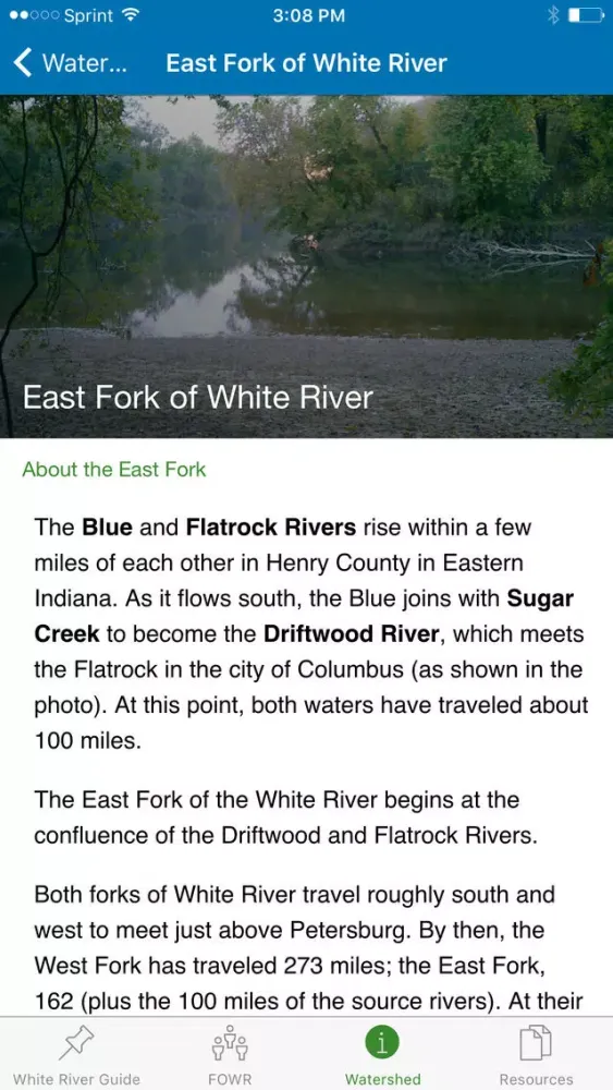 Скриншоты White River Guide, Indiana