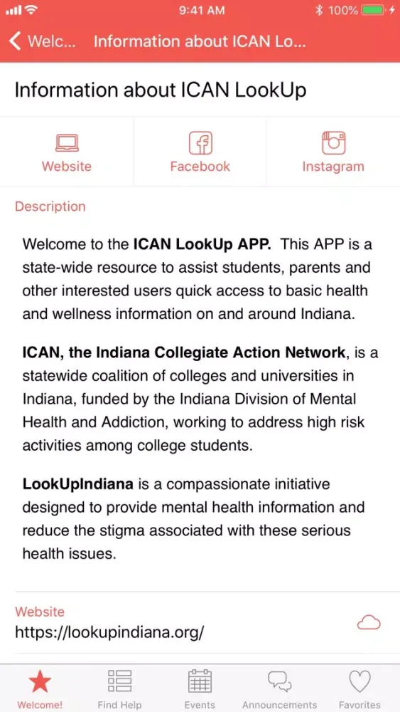 Ảnh chụp màn hình của ICAN LookUp