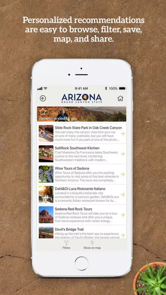 Ảnh chụp màn hình của Visit Arizona