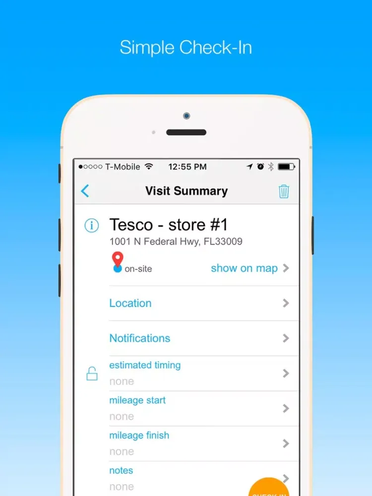 VisitEye Field Sales Tracker iPad  سکرین شاٹس