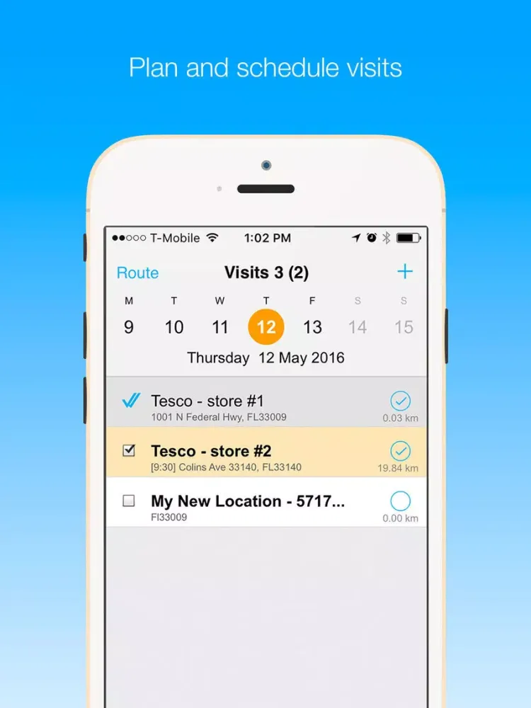 VisitEye Field Sales Tracker iPad  سکرین شاٹس