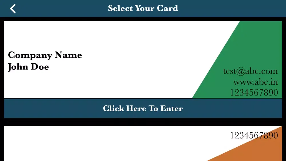 Captures d'écran de Business Visiting Card Maker