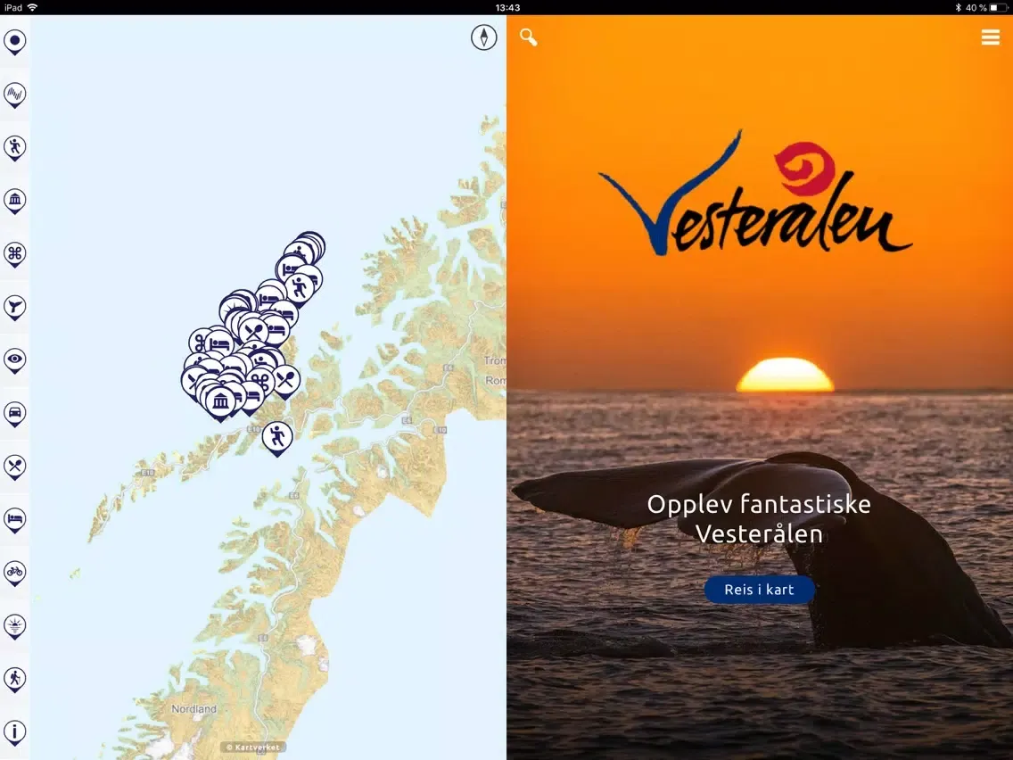 Visit Vesterålen iPad  स्क्रीनशॉट