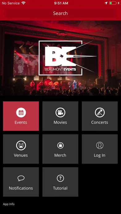 Beaumont Events سکرین شاٹس