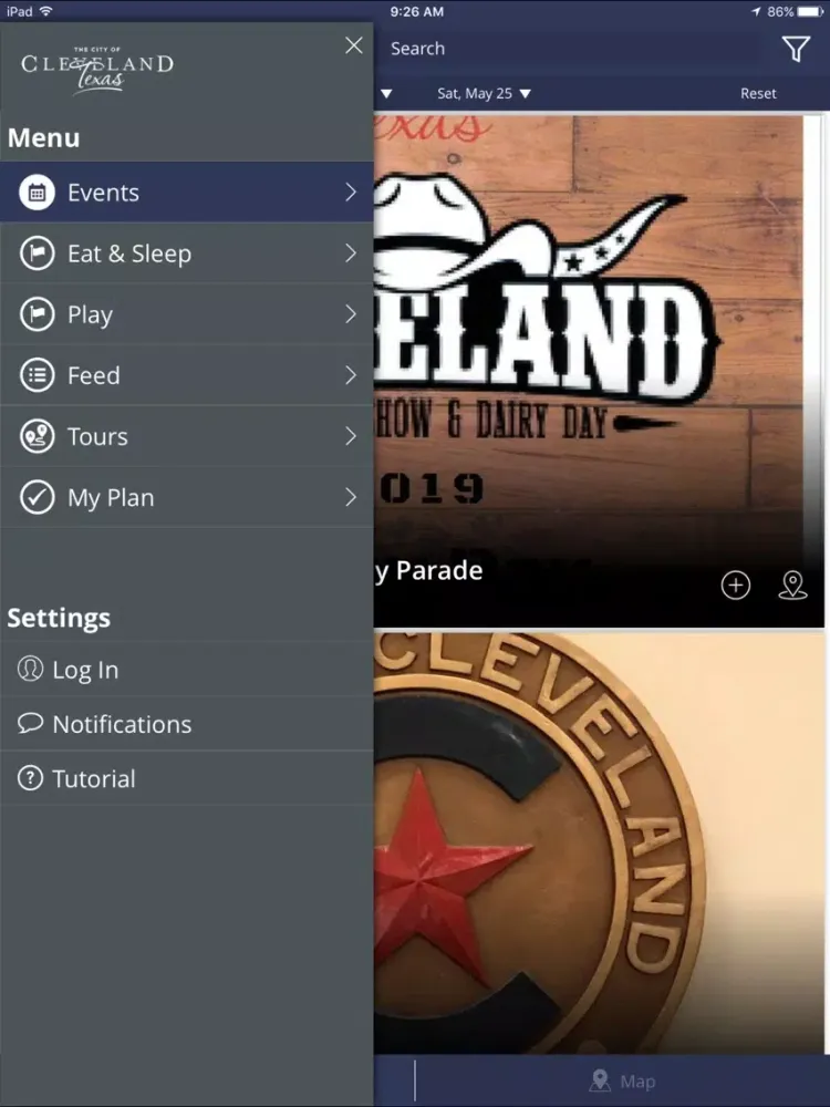 Visit Cleveland Texas iPad 應用截圖