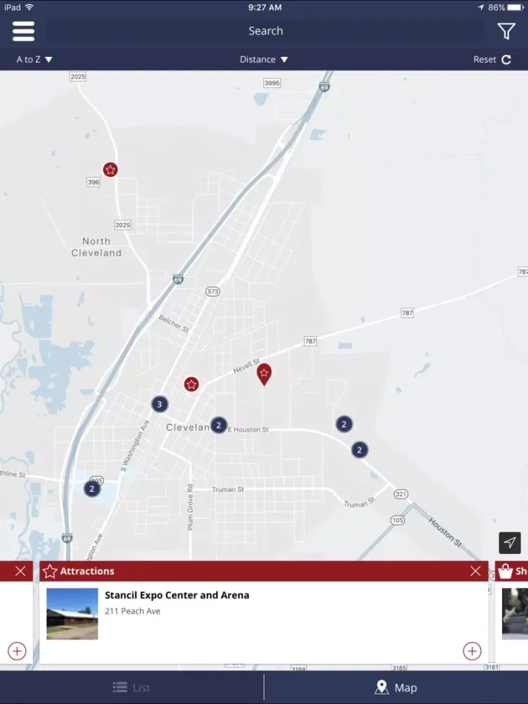 Visit Cleveland Texas iPad 應用截圖